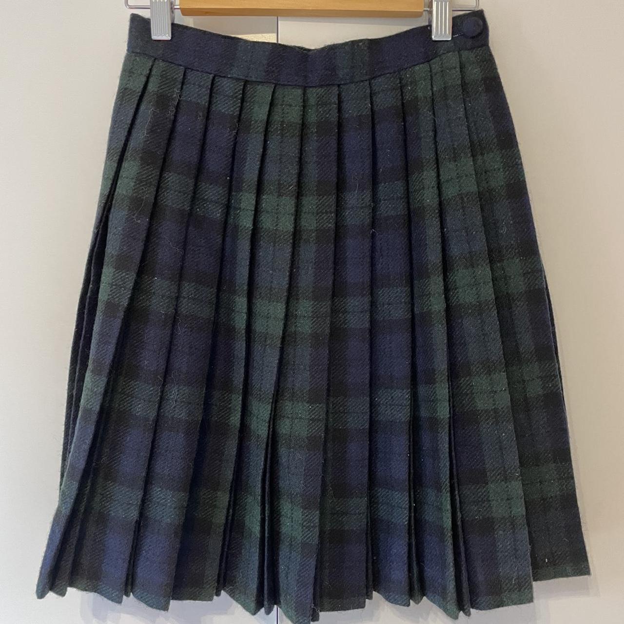 Vintage Japanese School Skirt 27 inch waist/ size... - Depop