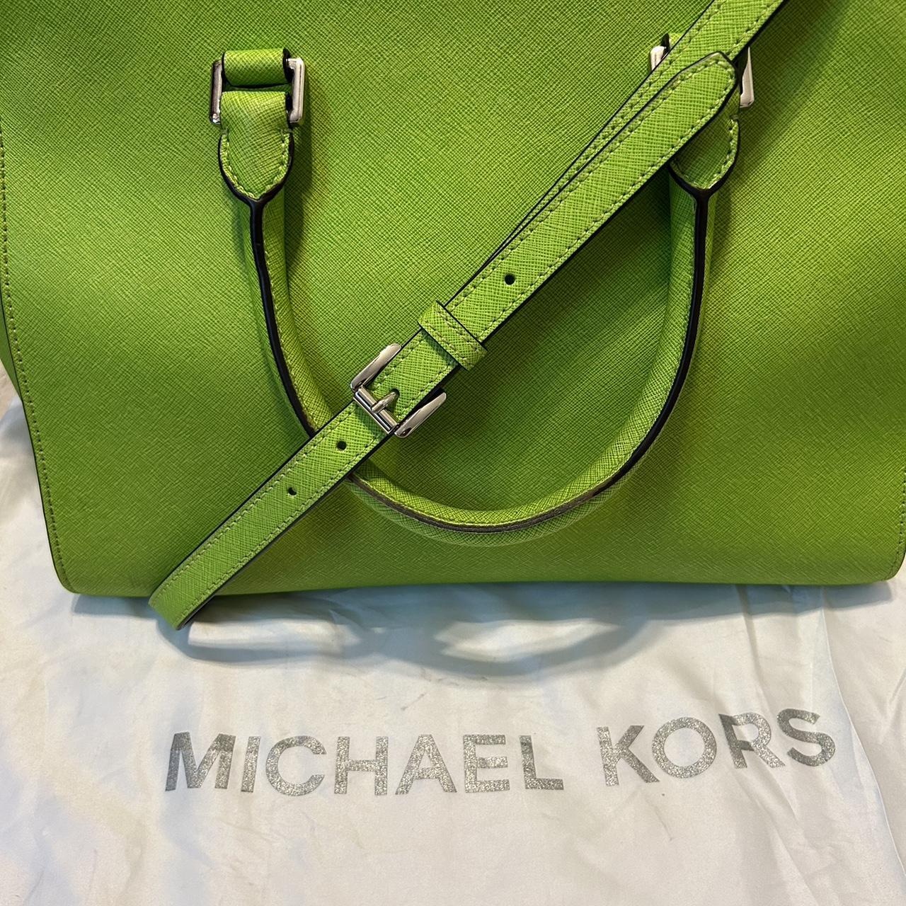 Michael kors neon green bag best sale