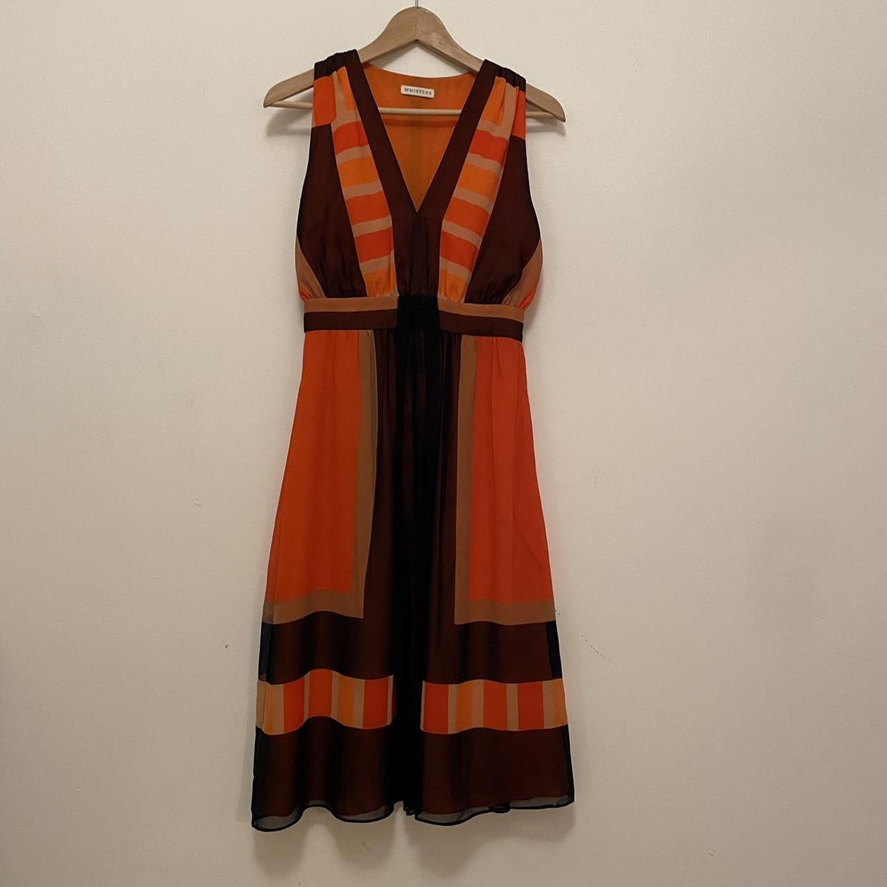 Whistles block pattern dress The dress has pockets!... Depop