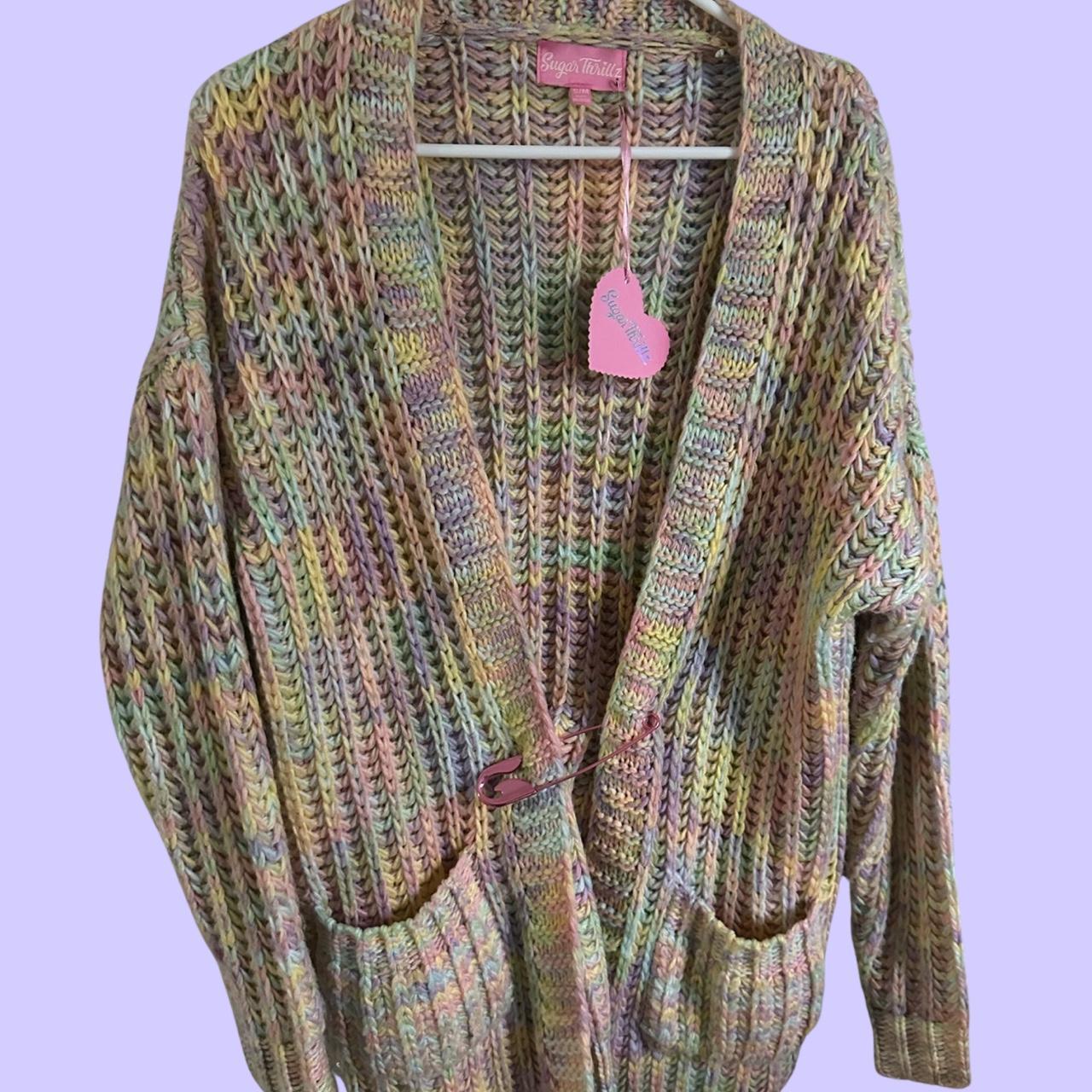 Dolls kill rainbow outlet cardigan