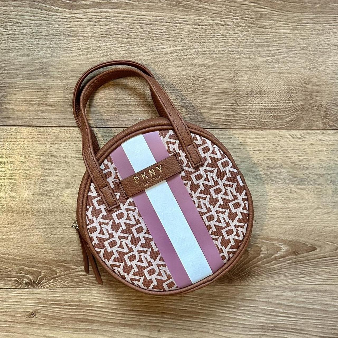 DKNY round circle bag 👜 Beige and cream... Depop