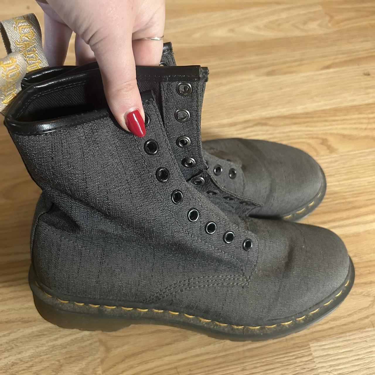 Vegan Castel Dr Martens Size 7 worn twice never. Depop