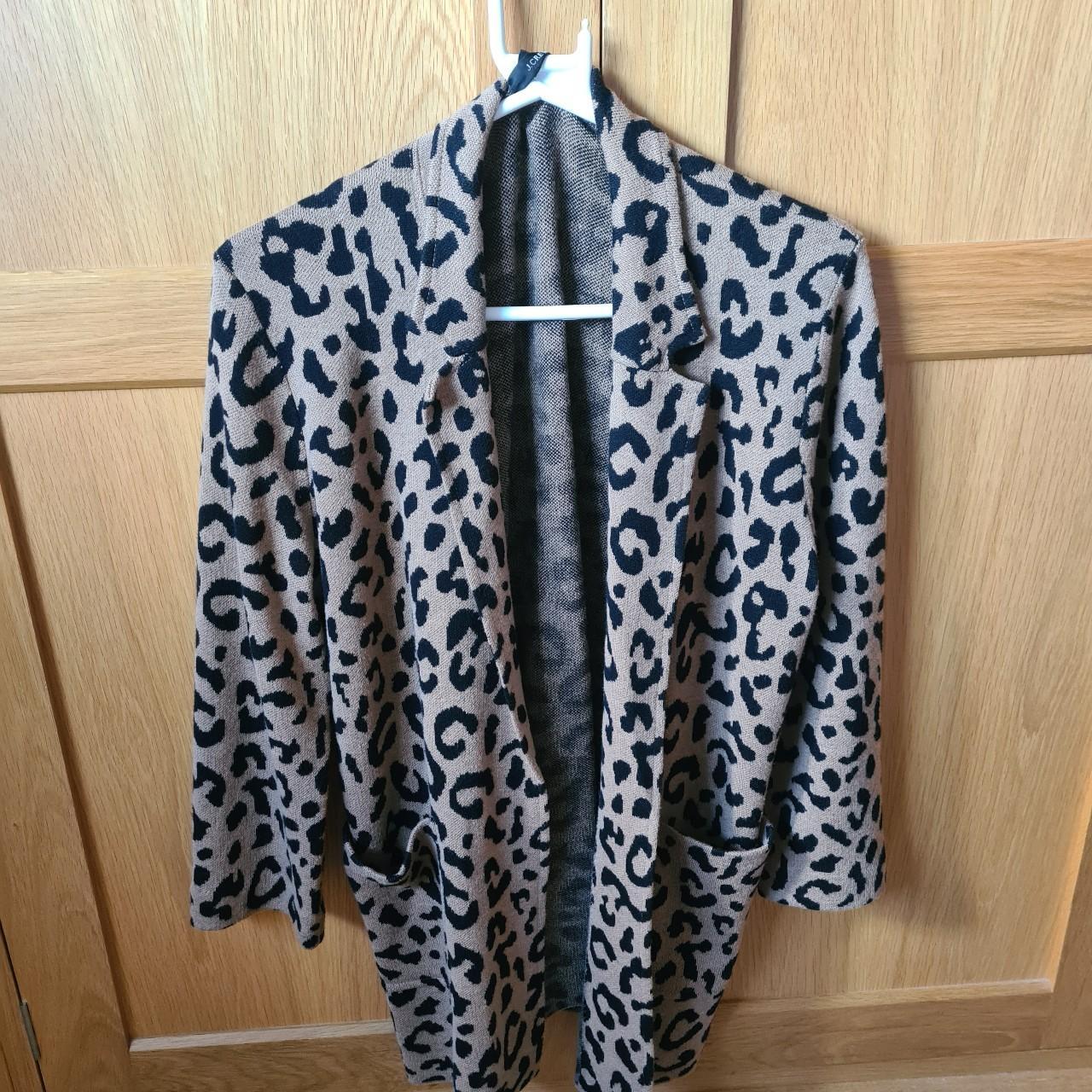 Cheeta print cardigan best sale