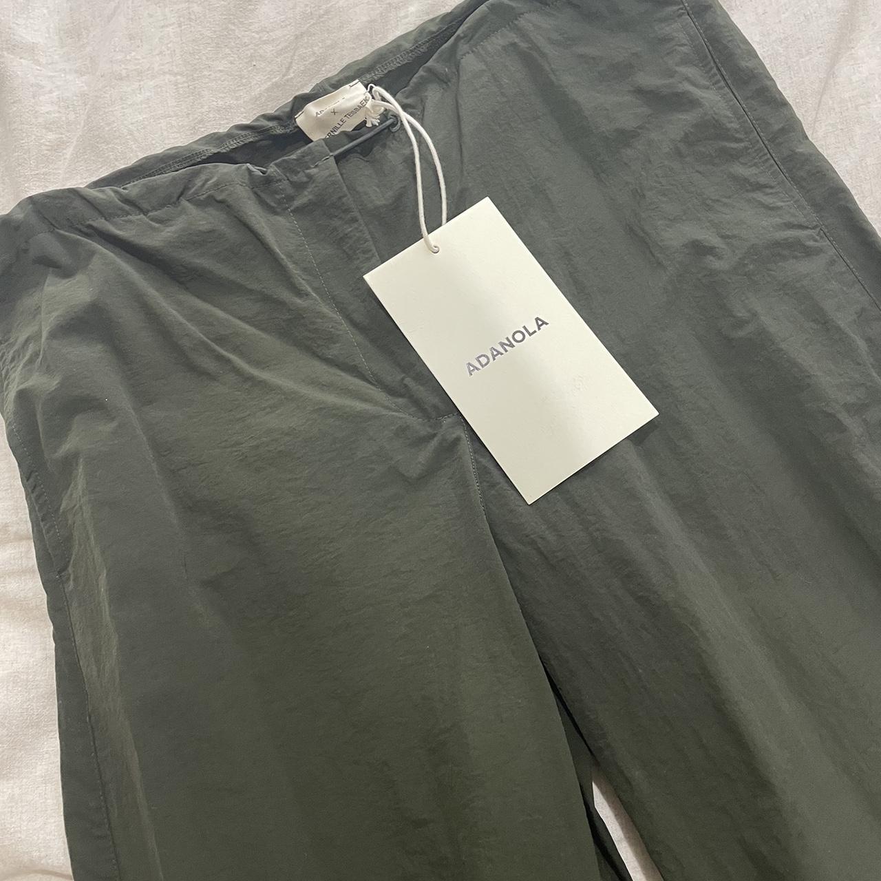 Green ADANOLA parachute pants Nylon... - Depop