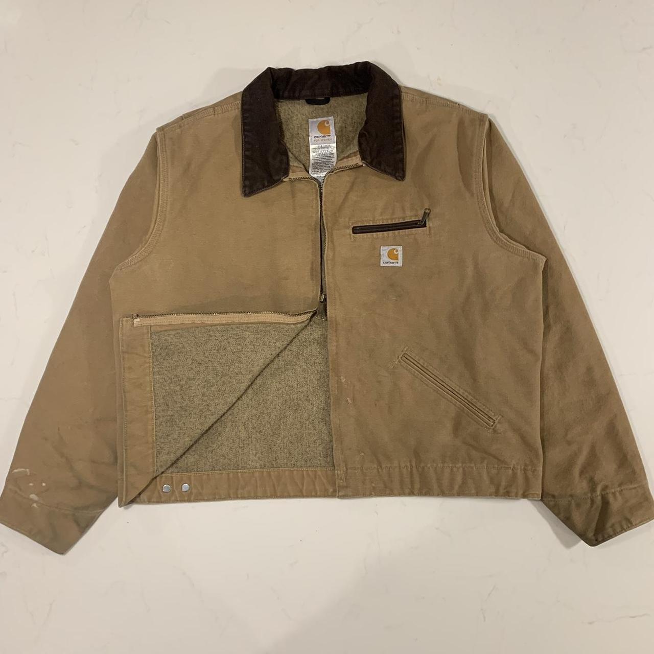 Carhartt Women's Tan and Brown Jacket | Depop