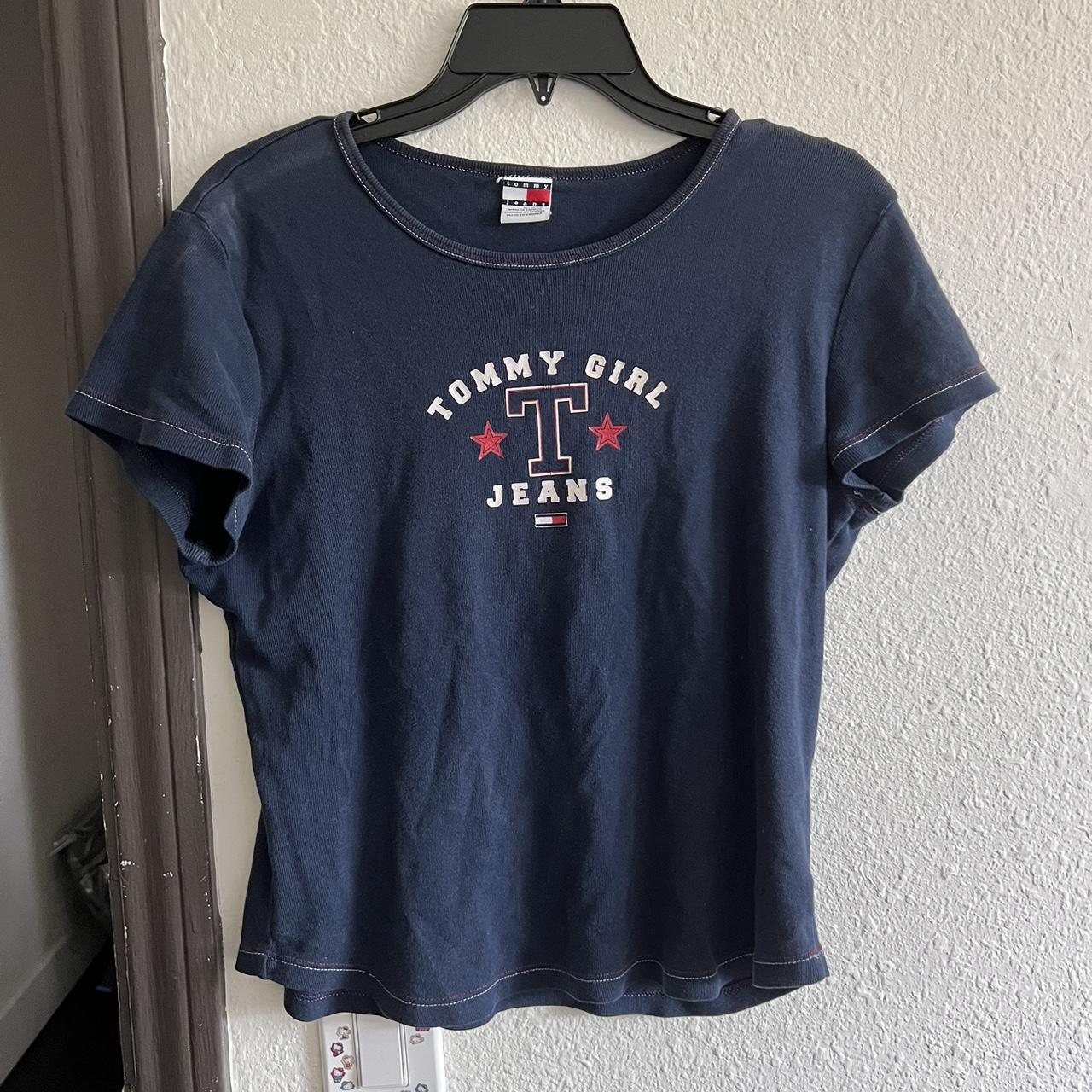 tommy girl jeans shirt 👍 it is cute. marked XL fits... - Depop