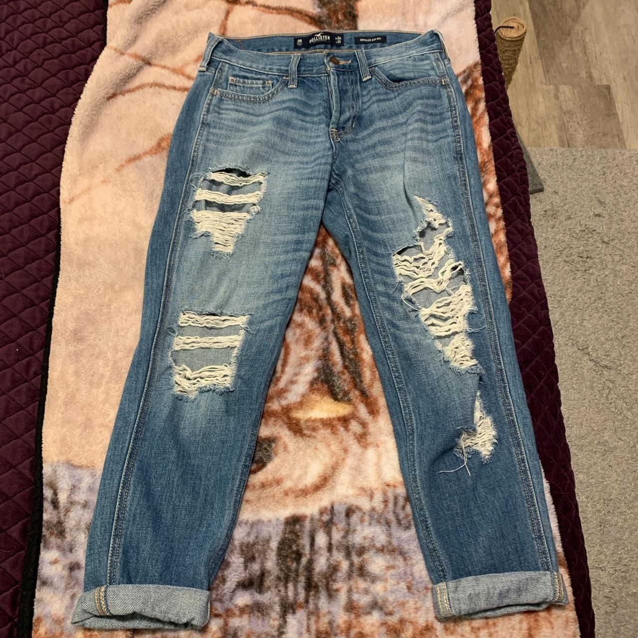 Hollister low rise outlet boyfriend jeans