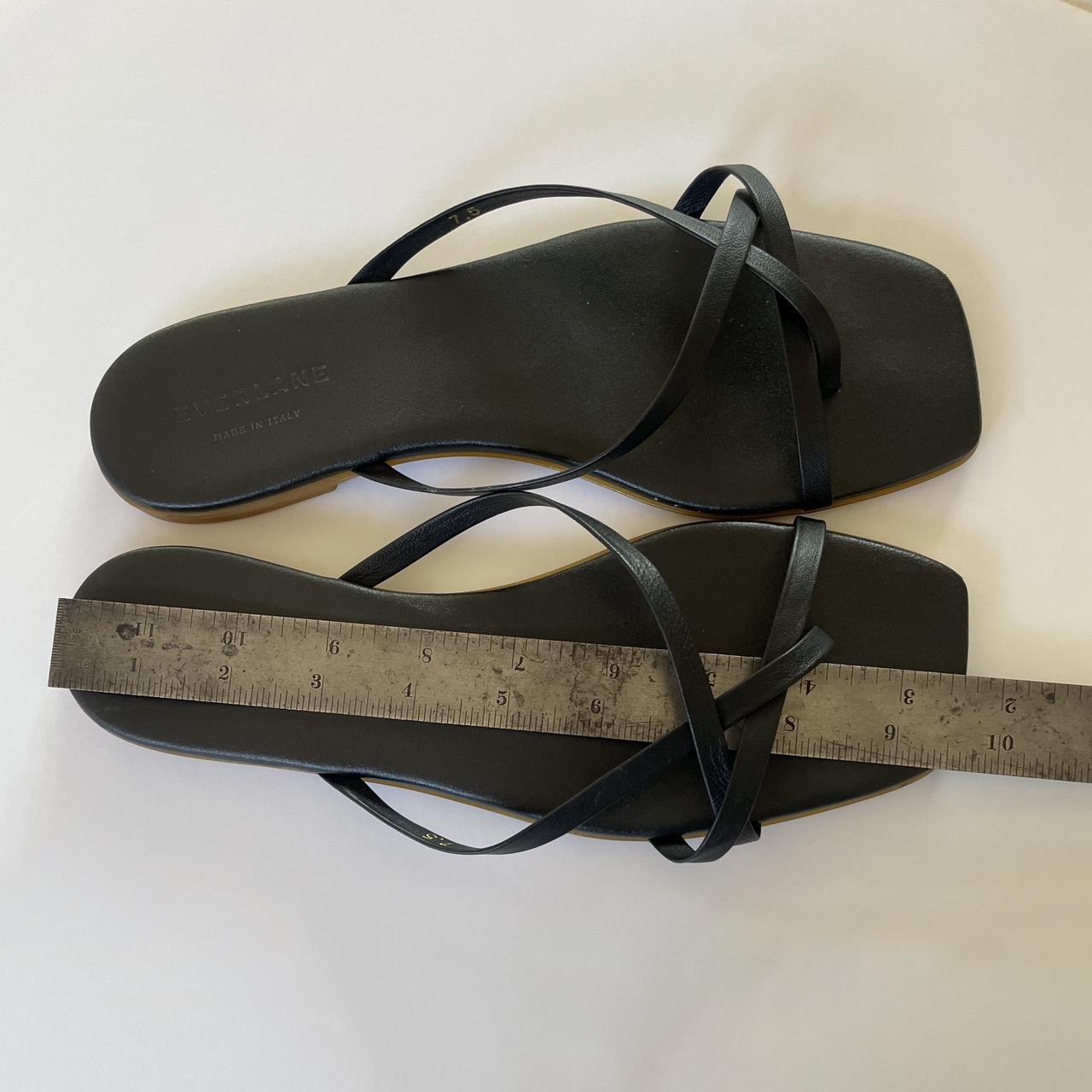 Everlane The Strappy Sandal Black Leather 7.5 Depop