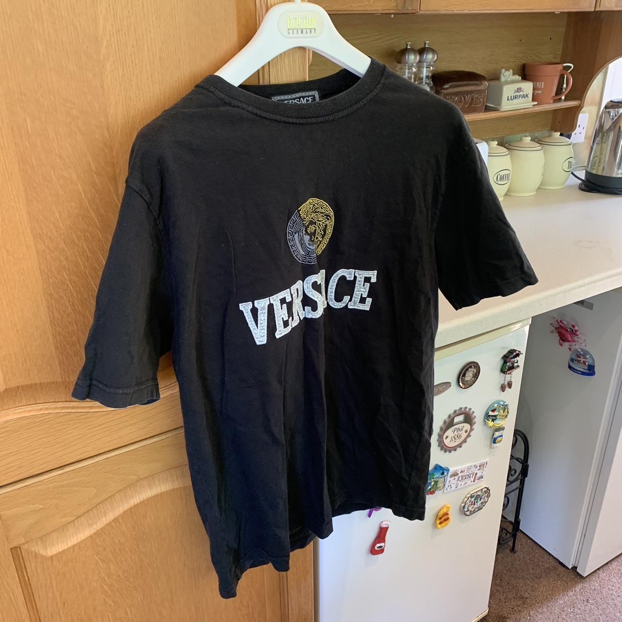 Versace T Shirt Vintage 90s Vintage Logo Kids T-Shirt Black VERSACE