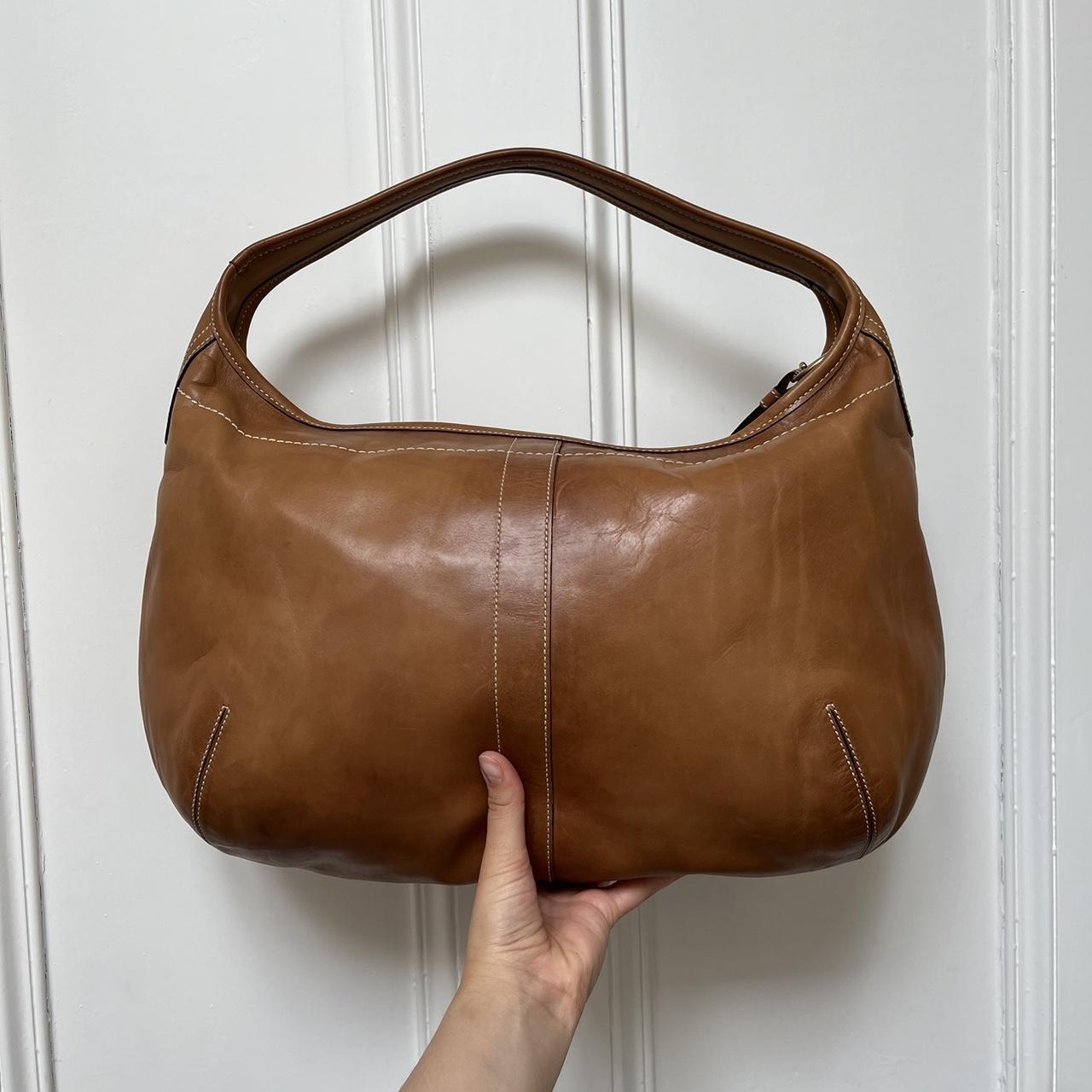 Retailer Vintage Coach Ergo Hobo Bag in Tan Leather