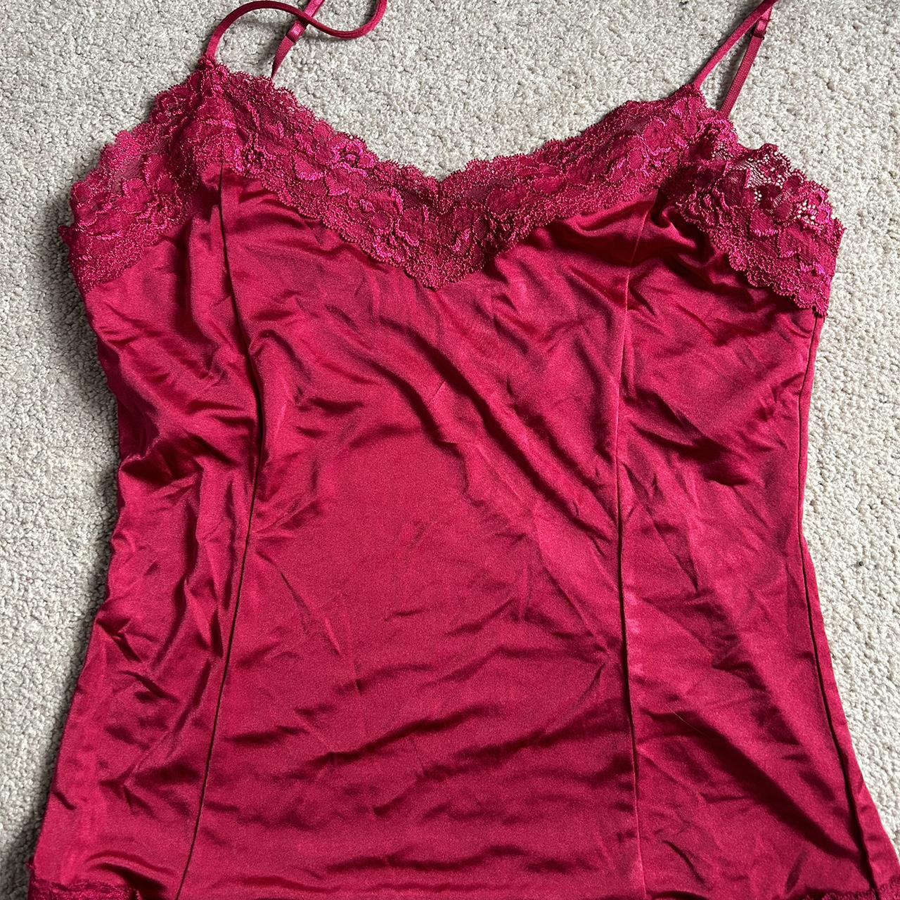 #victoriasecret lace cami with built in “bra” and... - Depop