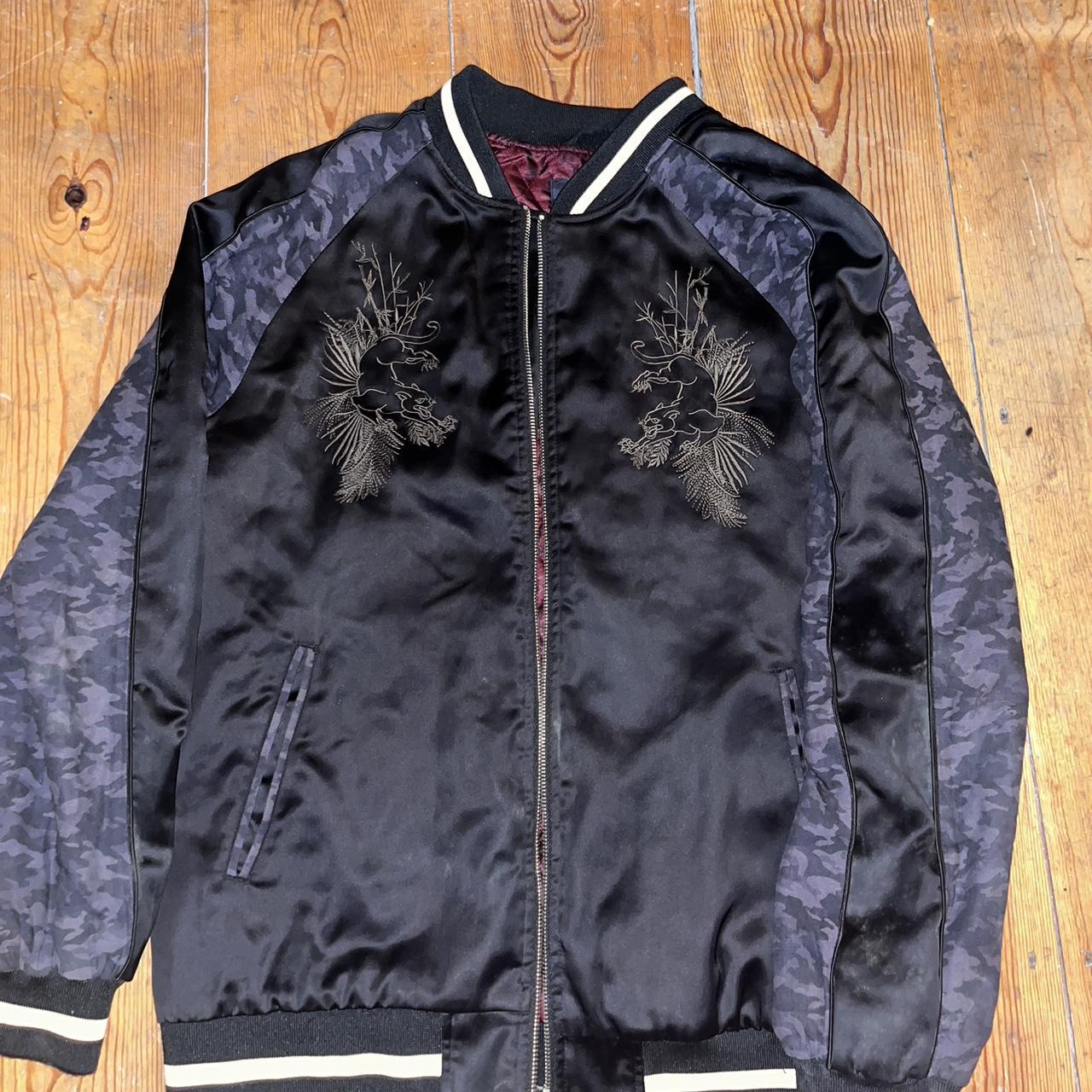 River Island bomber jacket with embroidery Depop
