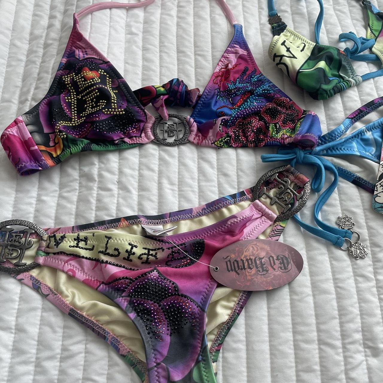 レア　ed hardy エドハーディ　ビキニ　水着　y2k 平成 レア ed hardy エドハーディ ビキニ 水着 y2k 平成