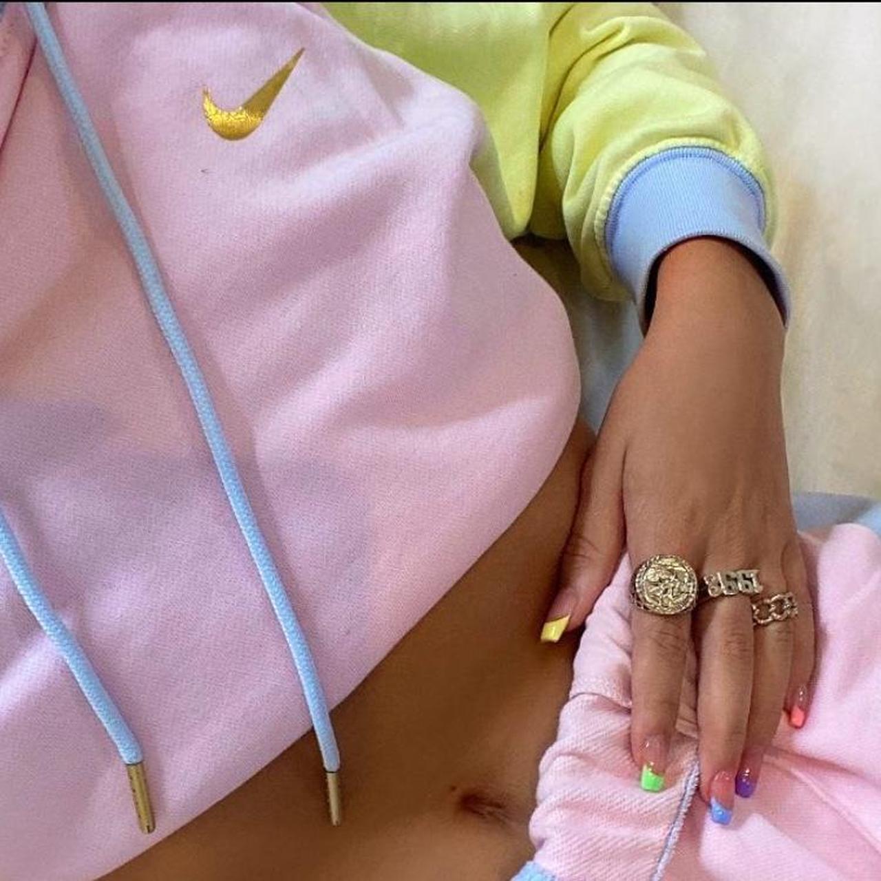 Oversized Hoodie Nike Swoosh Hoodie Pastel Multi With Logo Nike