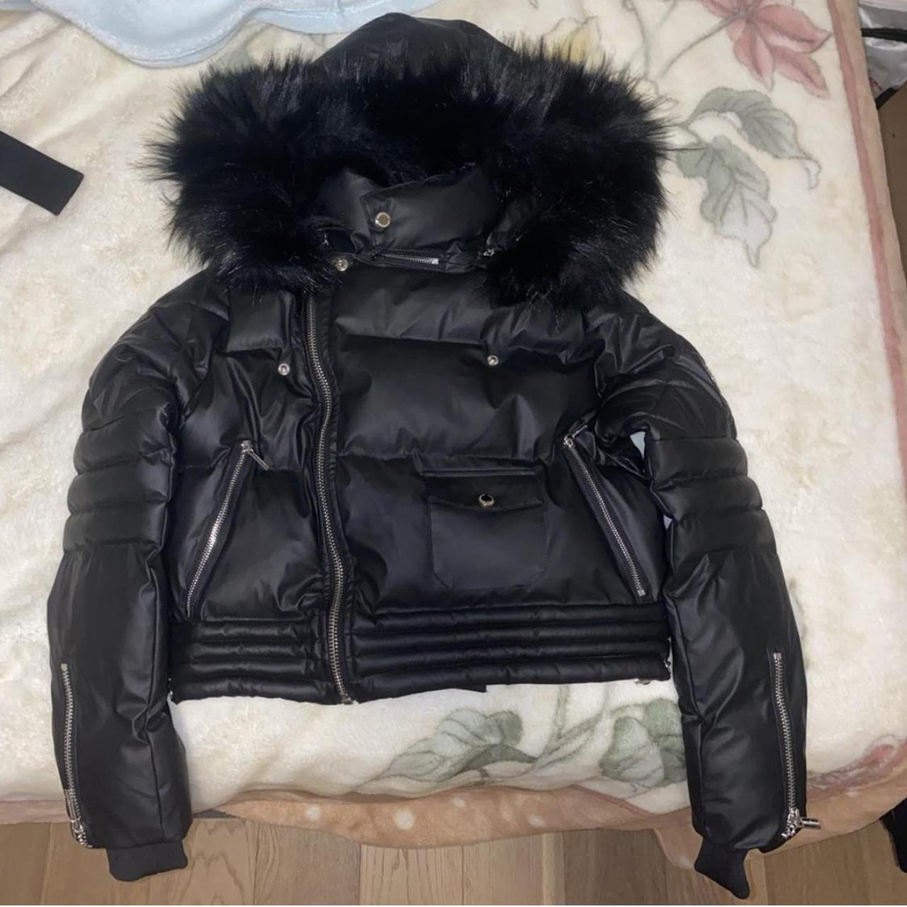 Maniere De Voir Puffer Jacket - Size 4 - Hood is... - Depop