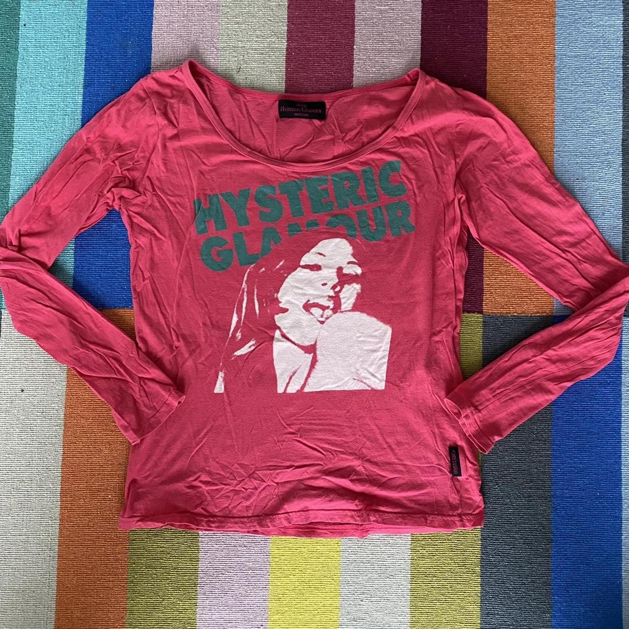 Vintage Hysteric Glamour reddish-pink long sleeve...