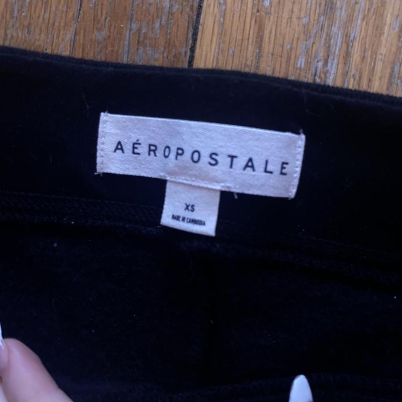 Aeropostale Women's Black and White Joggers-tracksuits (2)