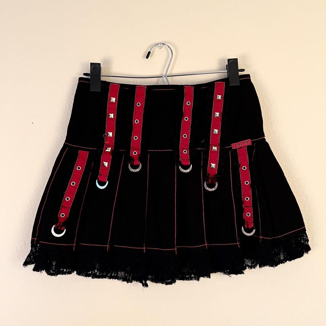 Tripp NYC black and red mini skirt 🖤 Black with | Depop