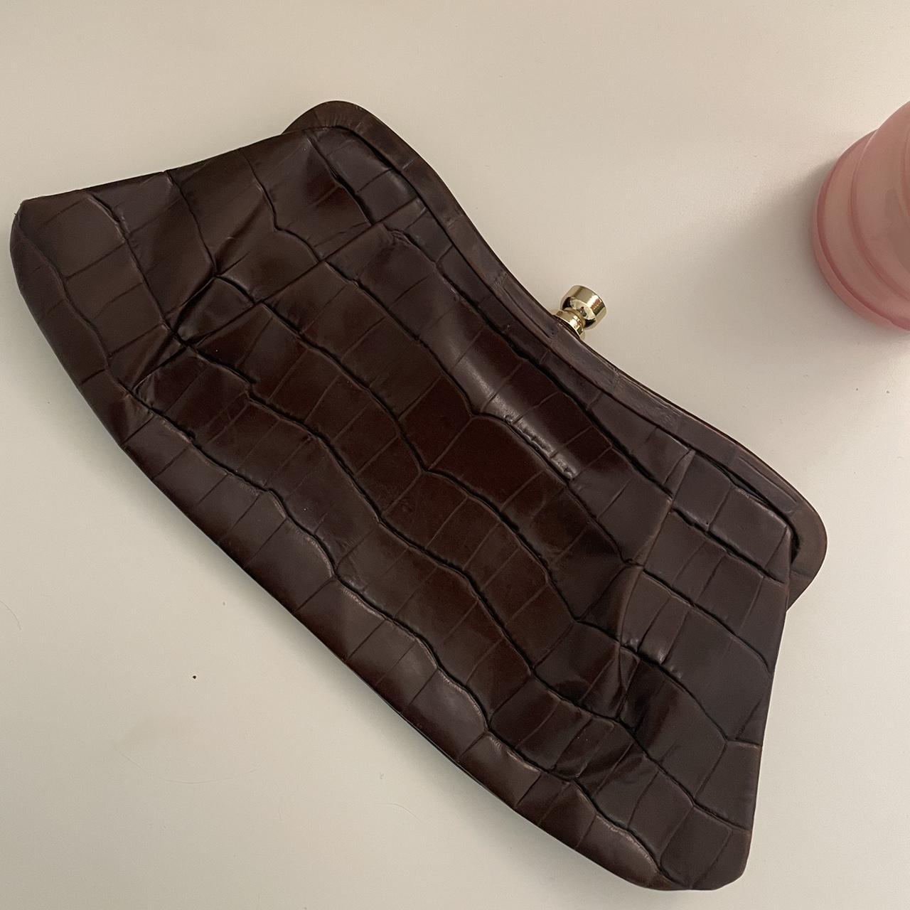 Dark brown 2024 clutch purse