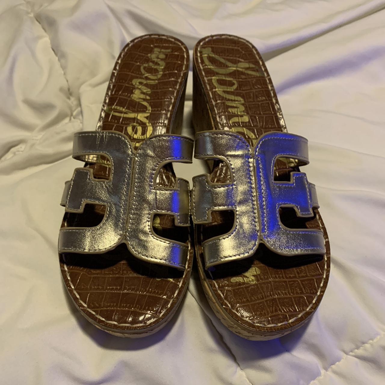 Sam Edelman Regis Platform Wedge Slide Sandal Size Depop