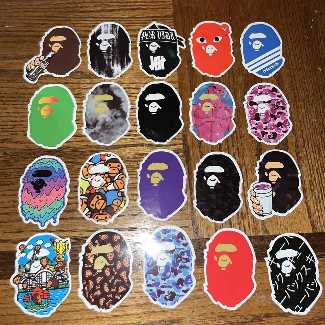 Bape Stickers Free untracked shipping 4 for tracked... Depop