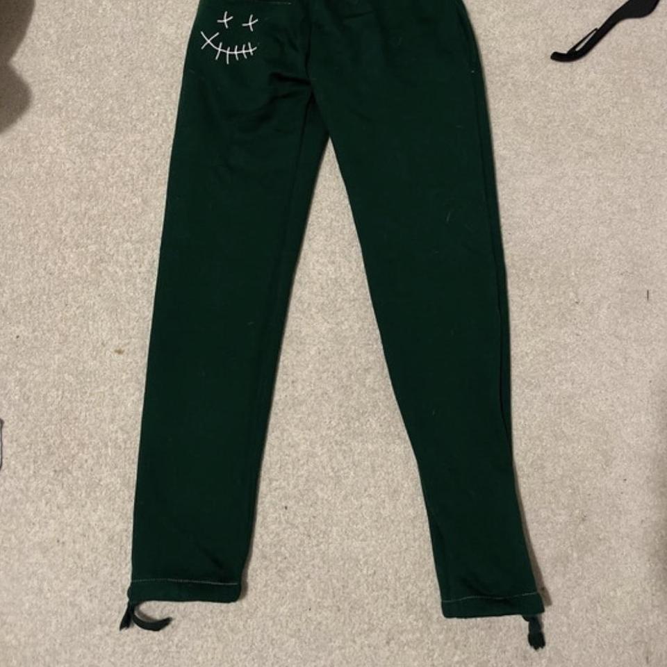 jehucal emerald green joggers size xs great condition - Depop