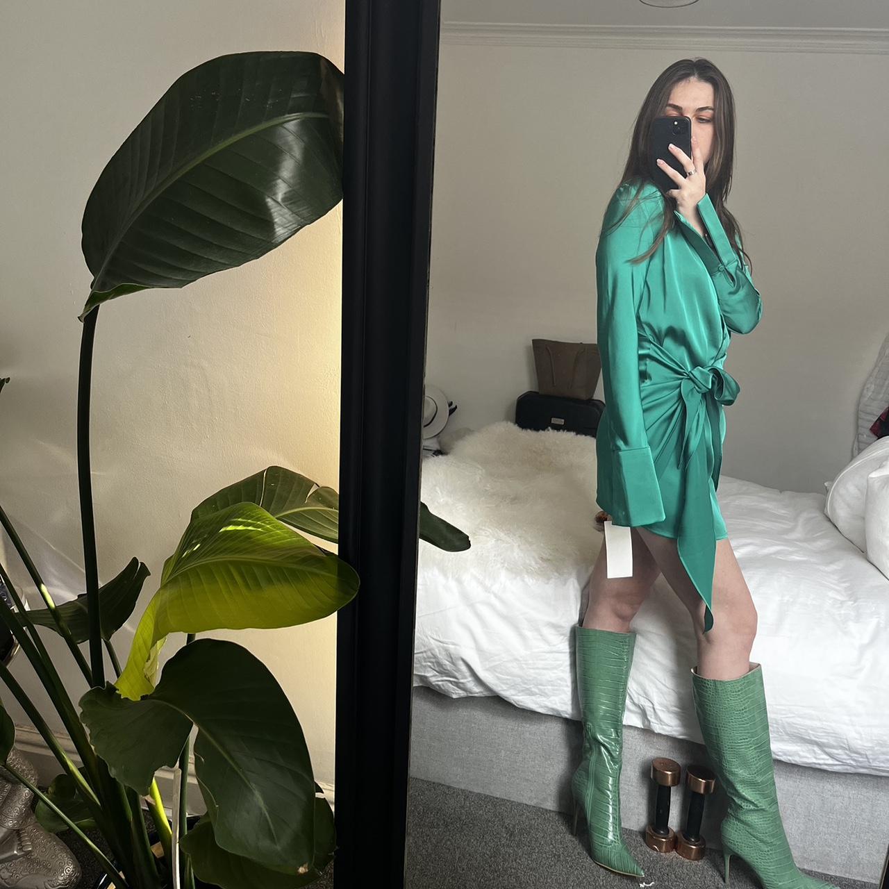 Rat Boa Women S Green Dress Depop