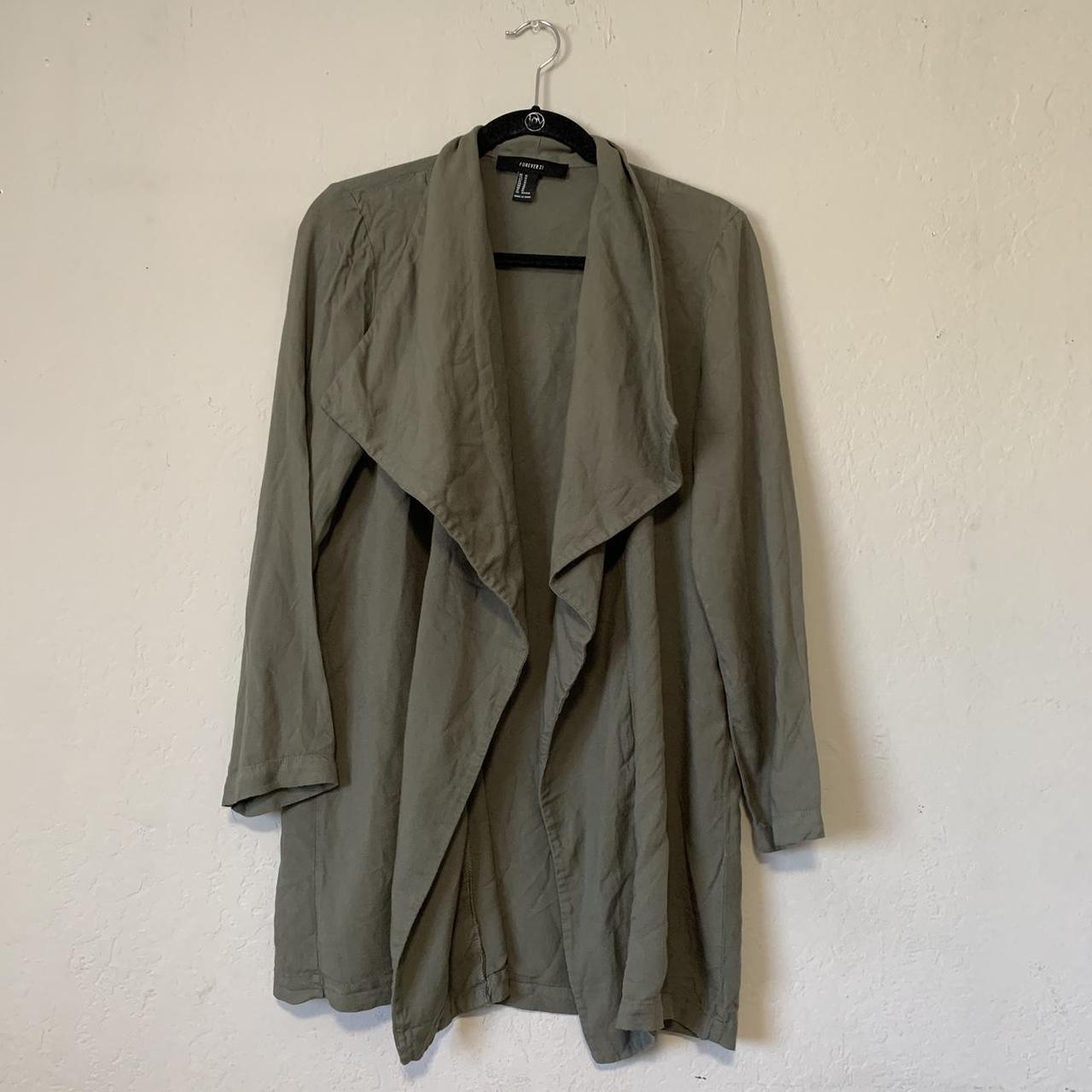 Forever 21 shop green coat