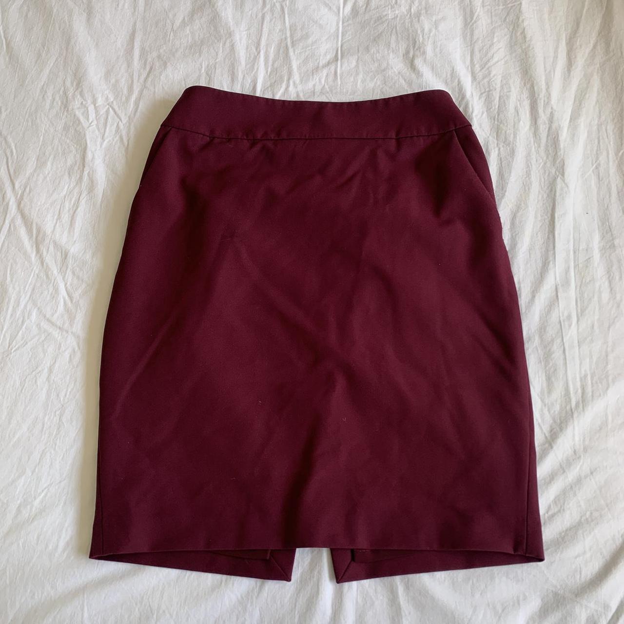 Express 2025 burgundy skirt