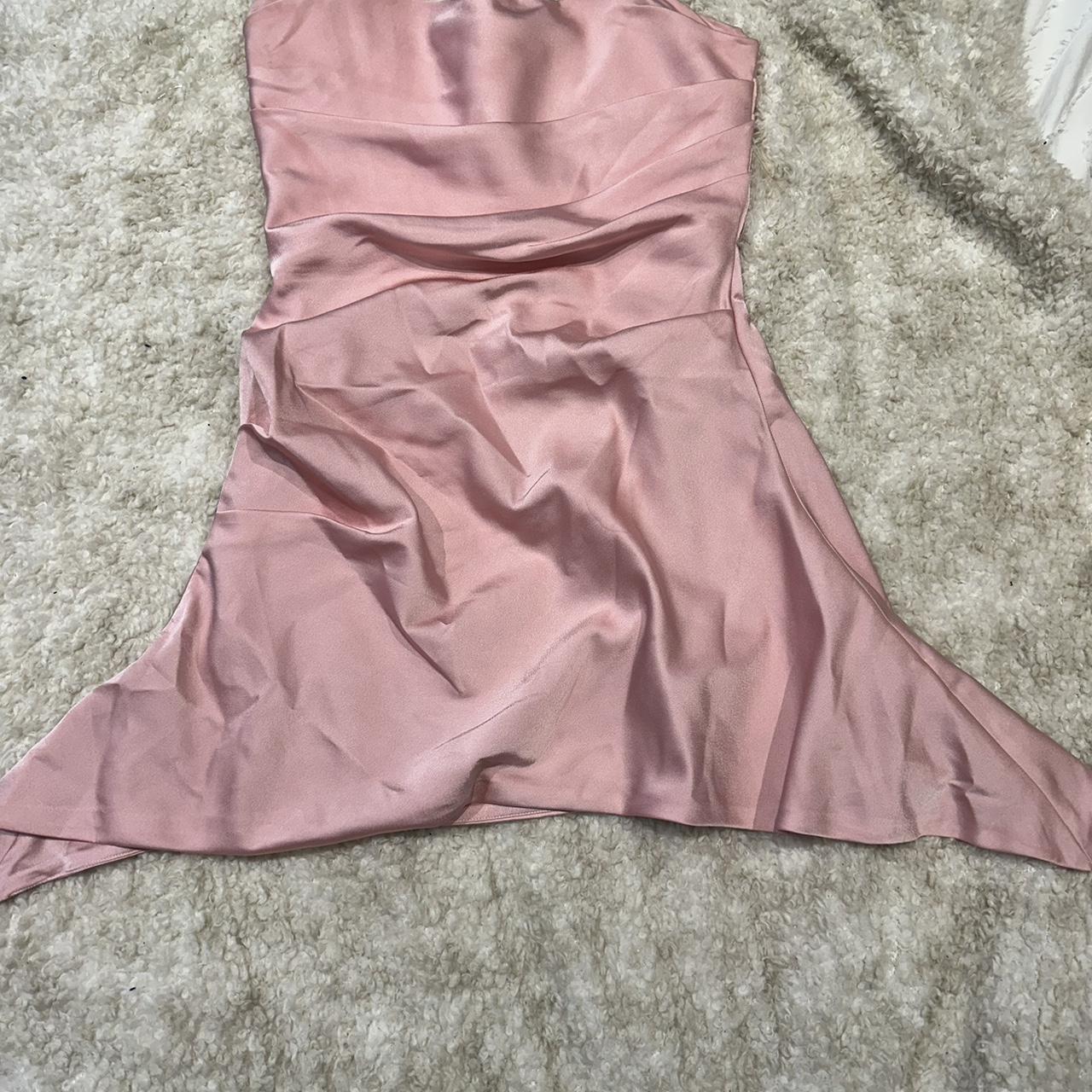 House of CB Jasmine dress Rose pink draped corset... - Depop