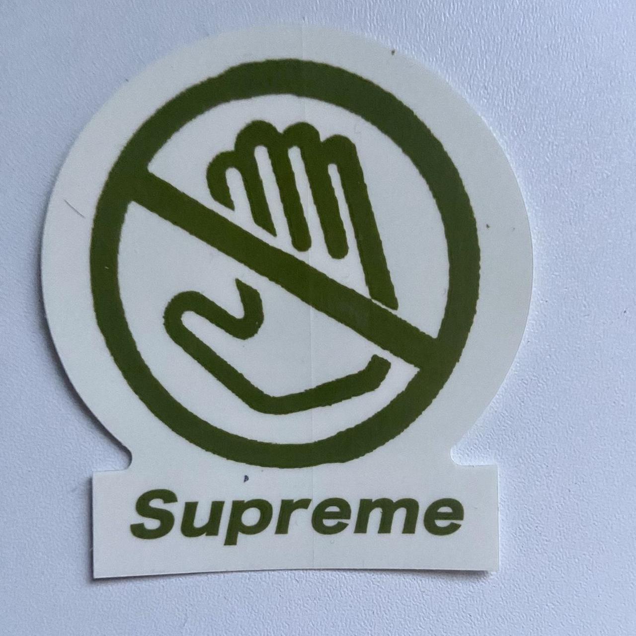 SUPREME SMURFS BOX LOGO STICKER • In excellent | Depop