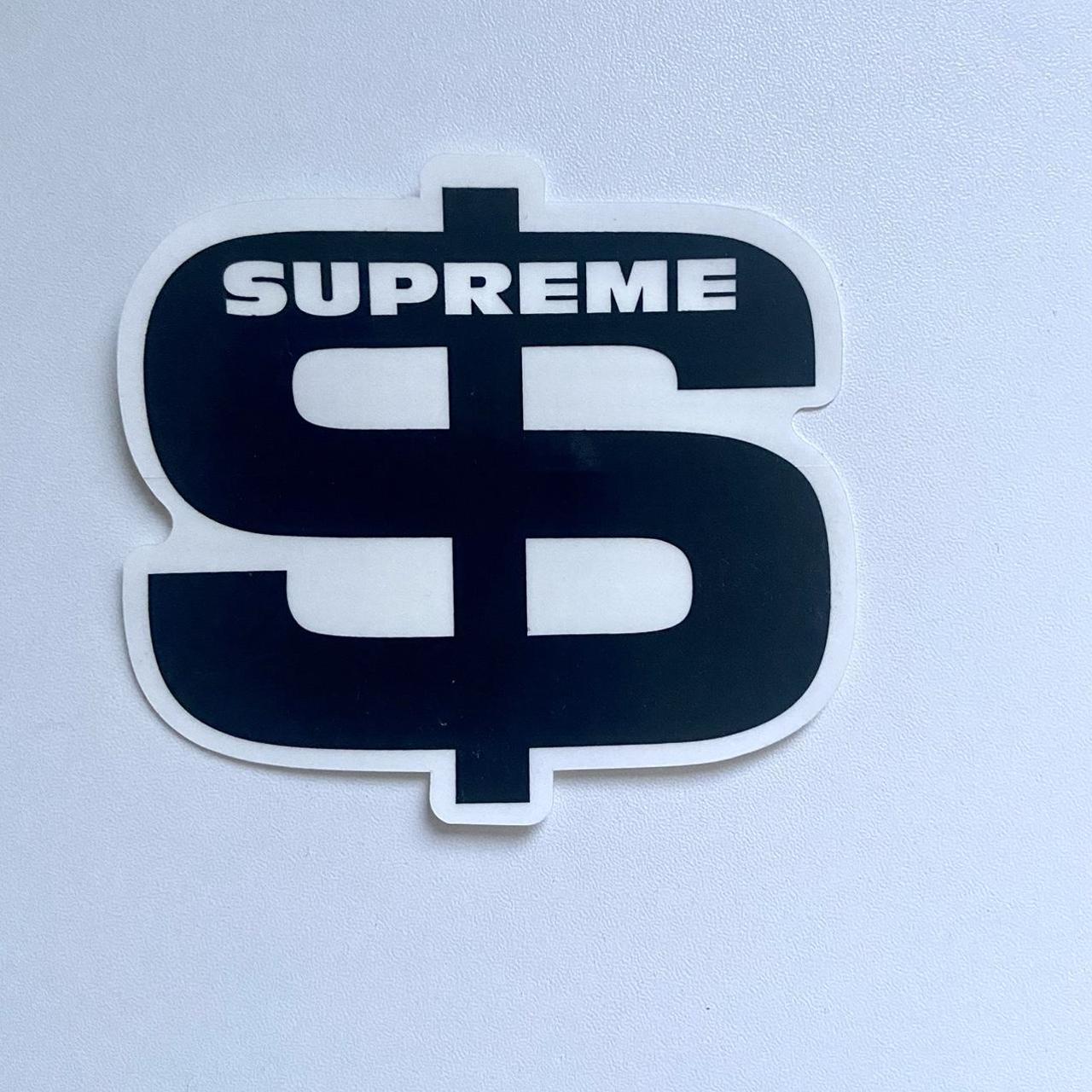 Supreme Smurfs Box Logo Sticker Black 100% Authentic FW20