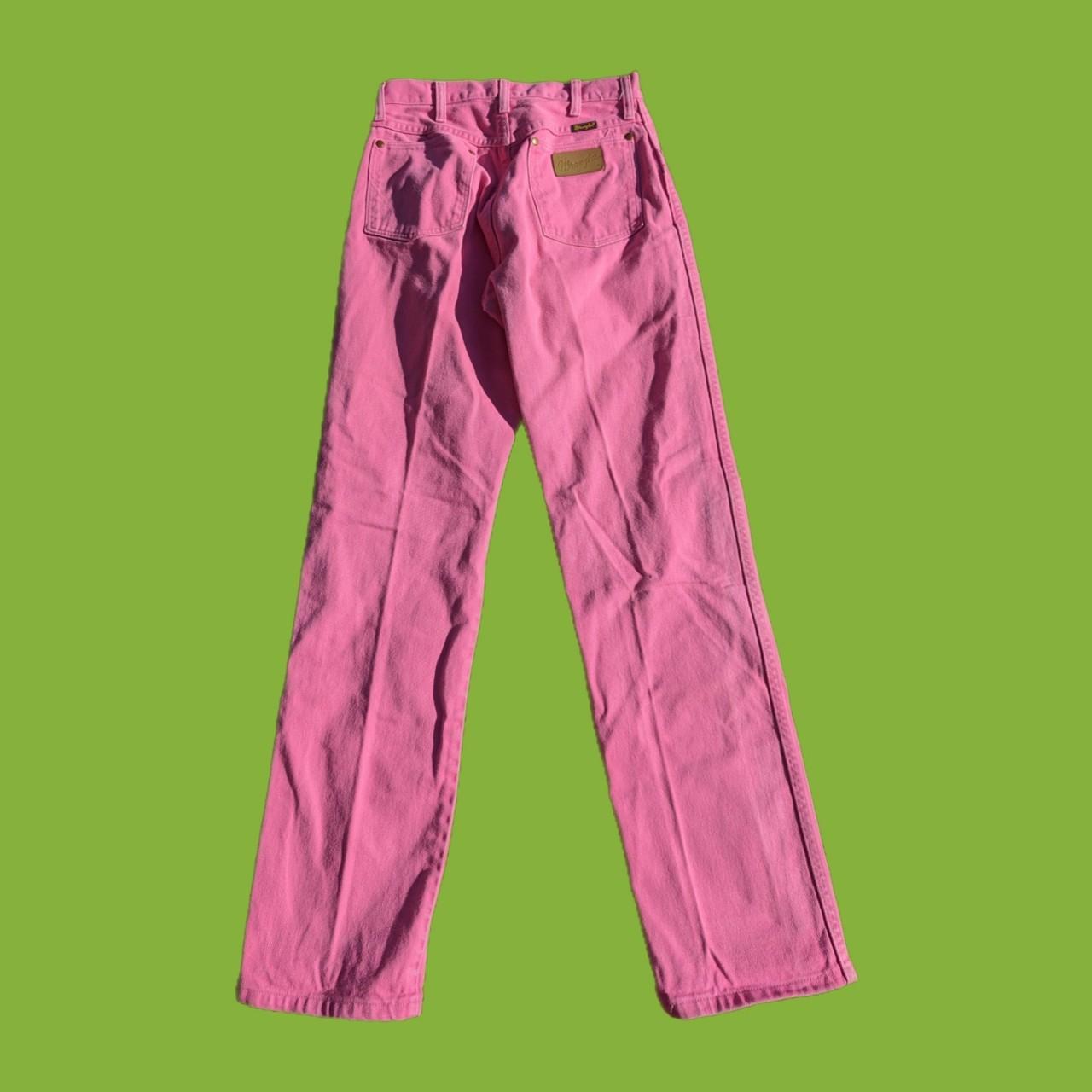 70's bubblegum pink wrangler western jeans. Super... - Depop