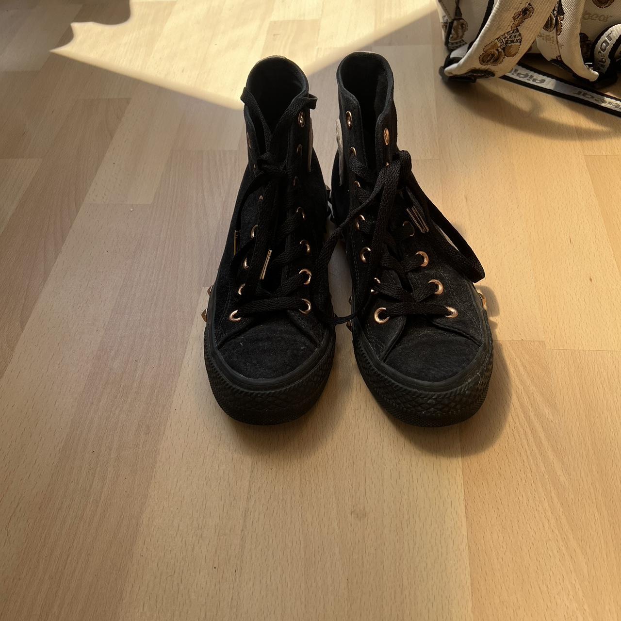 Converse black and sale rose gold