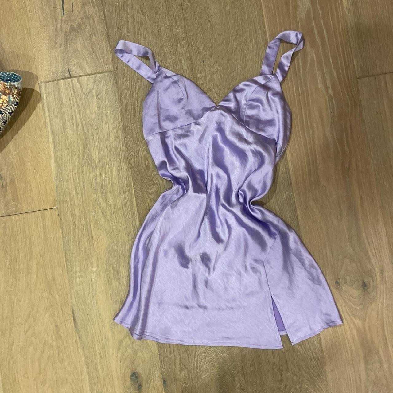 Princess Polly purple mini dress Satin slip... Depop