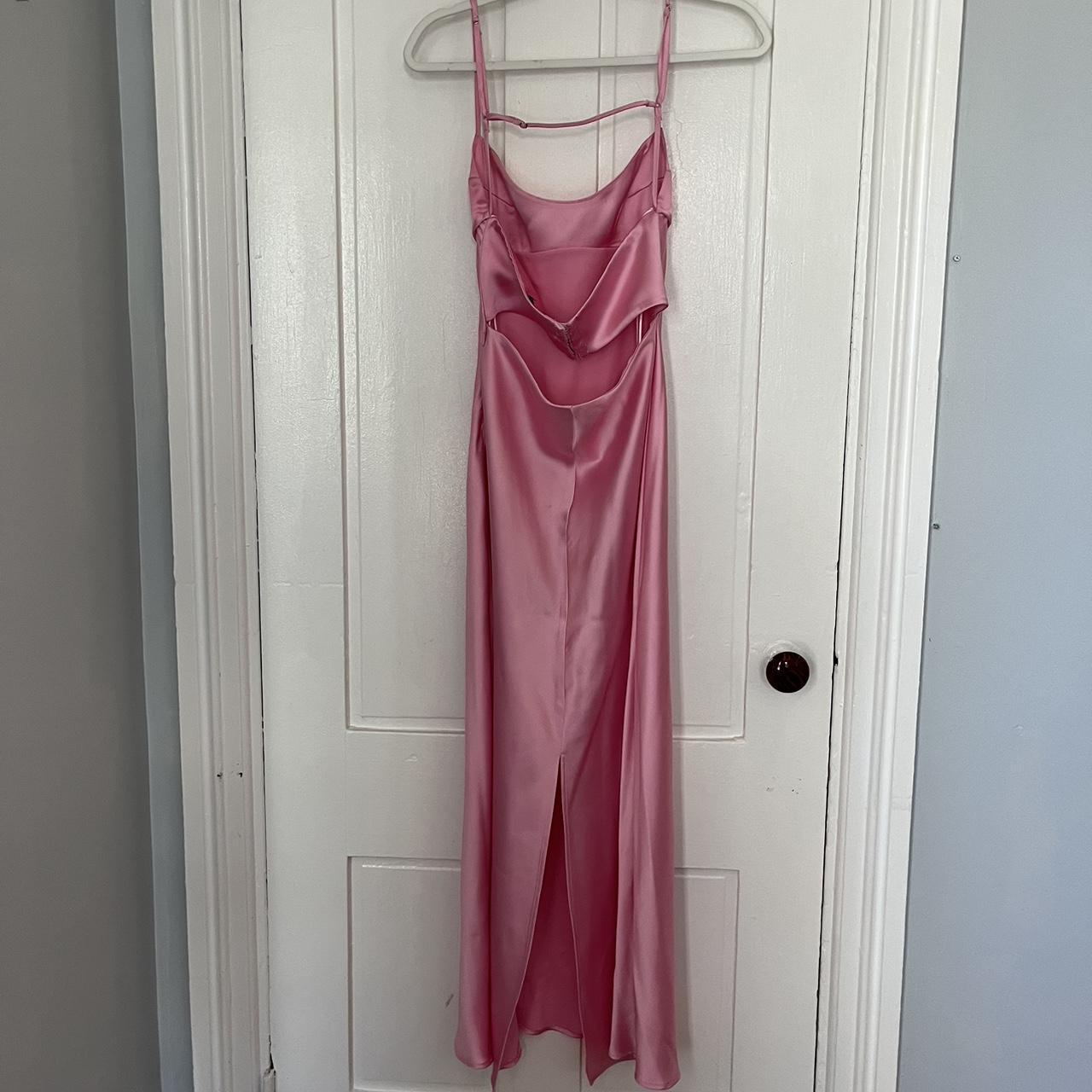 Pink Zara maxi dress *see last photo* #zaradress... - Depop