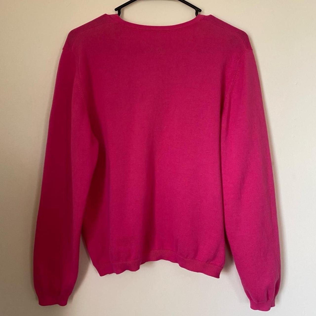 Women's Pink and Yellow Cardigan Depop