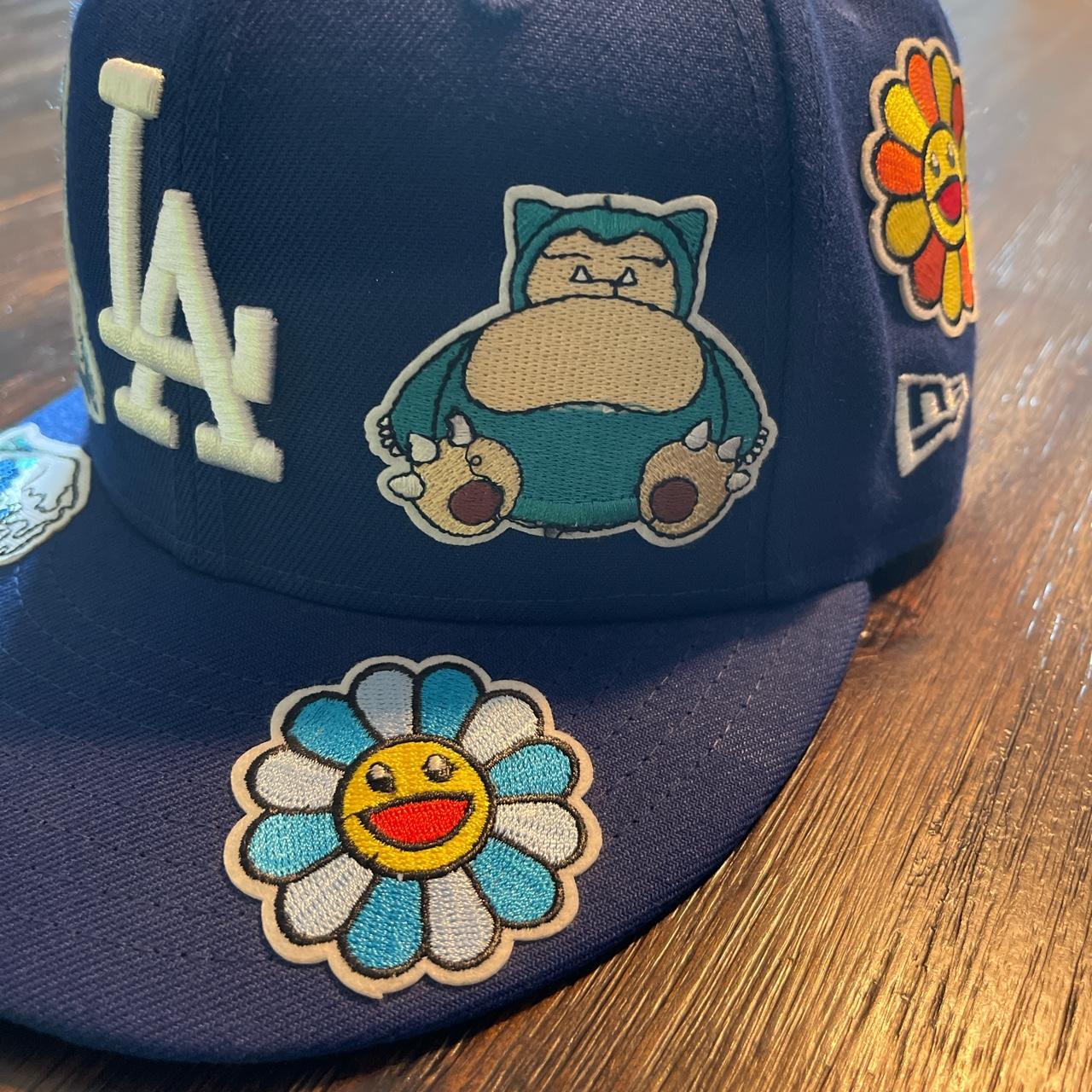 NEW ERA—-LA BABY BLUE CAP PINK BRIM - Depop