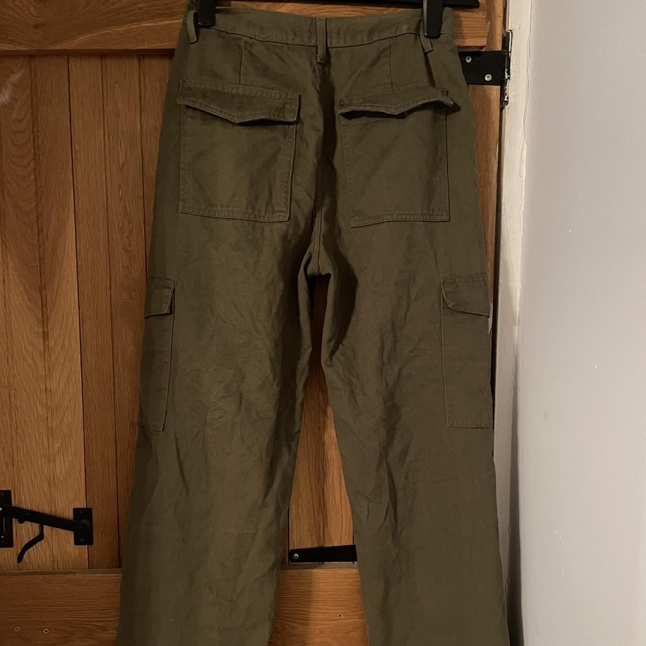 Primark Women's Khaki and Green Trousers | Depop