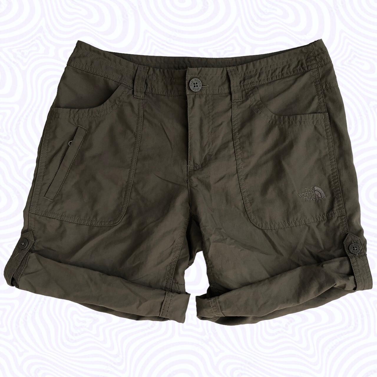 The North Face Cargo Shorts Khaki Khaki Technical... Depop