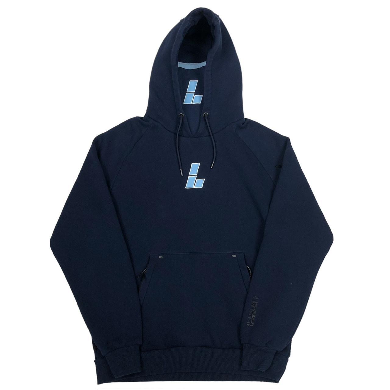 Lorenzo Veratti Navy Blue Hoodie Brand: Lorenzo - Depop