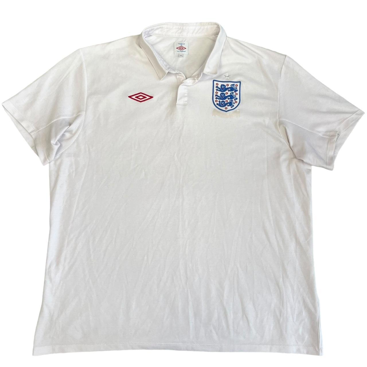 Umbro England 2010 Football Shirt White Depop