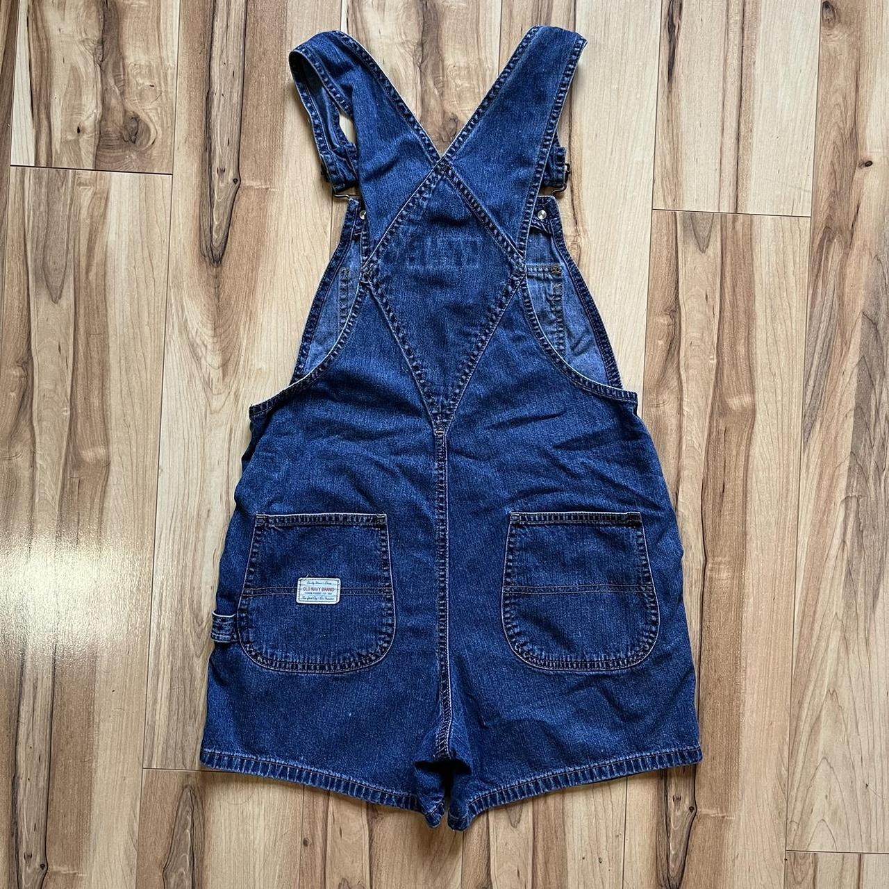 Vintage old navy denim overalls Medium to darker... - Depop