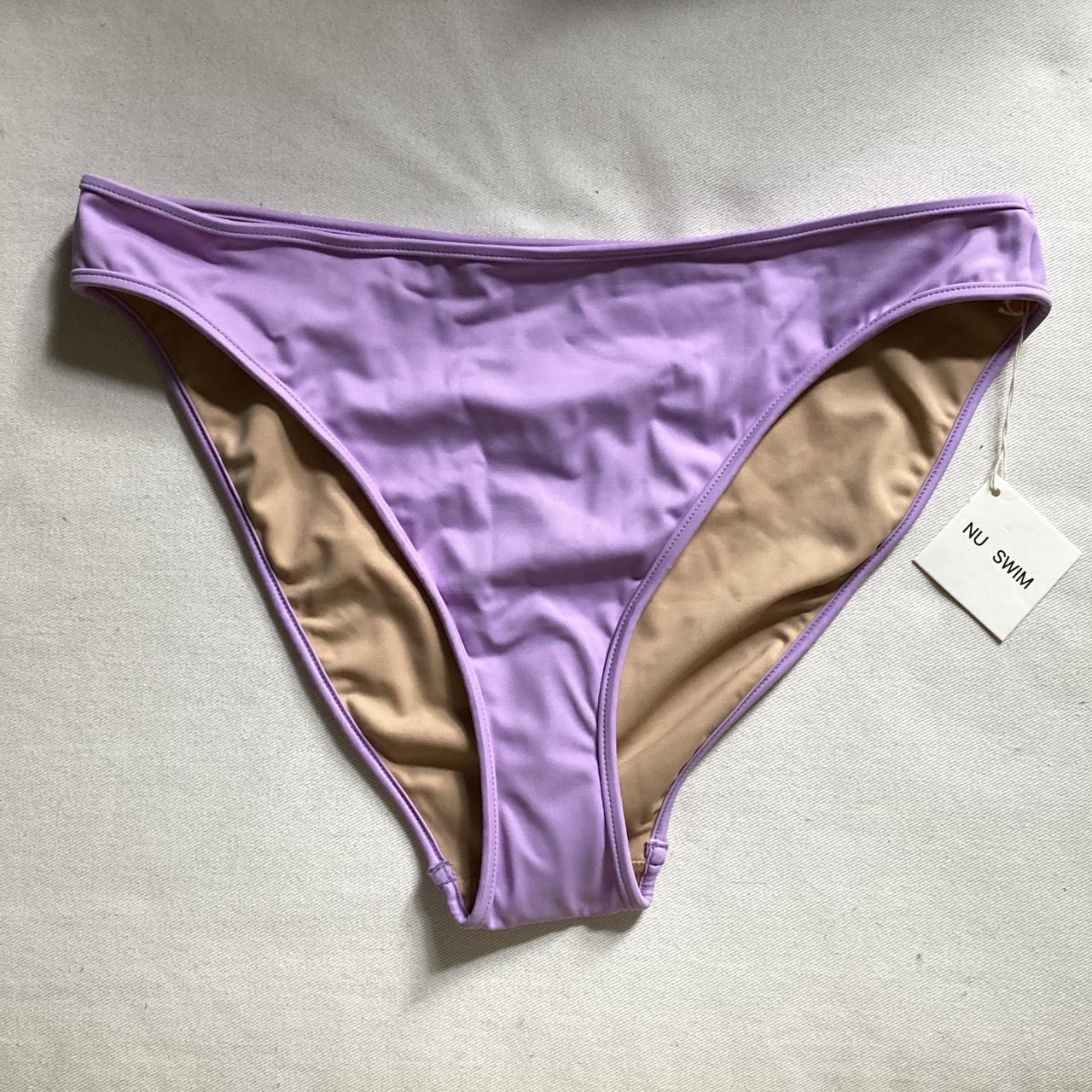 BNWT Nu Swim High Cut Bottom in Lilac — Size... - Depop