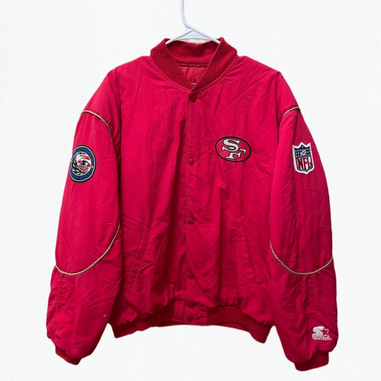 Vintage 90s Starter San Francisco 49ers Jacket Size - Depop