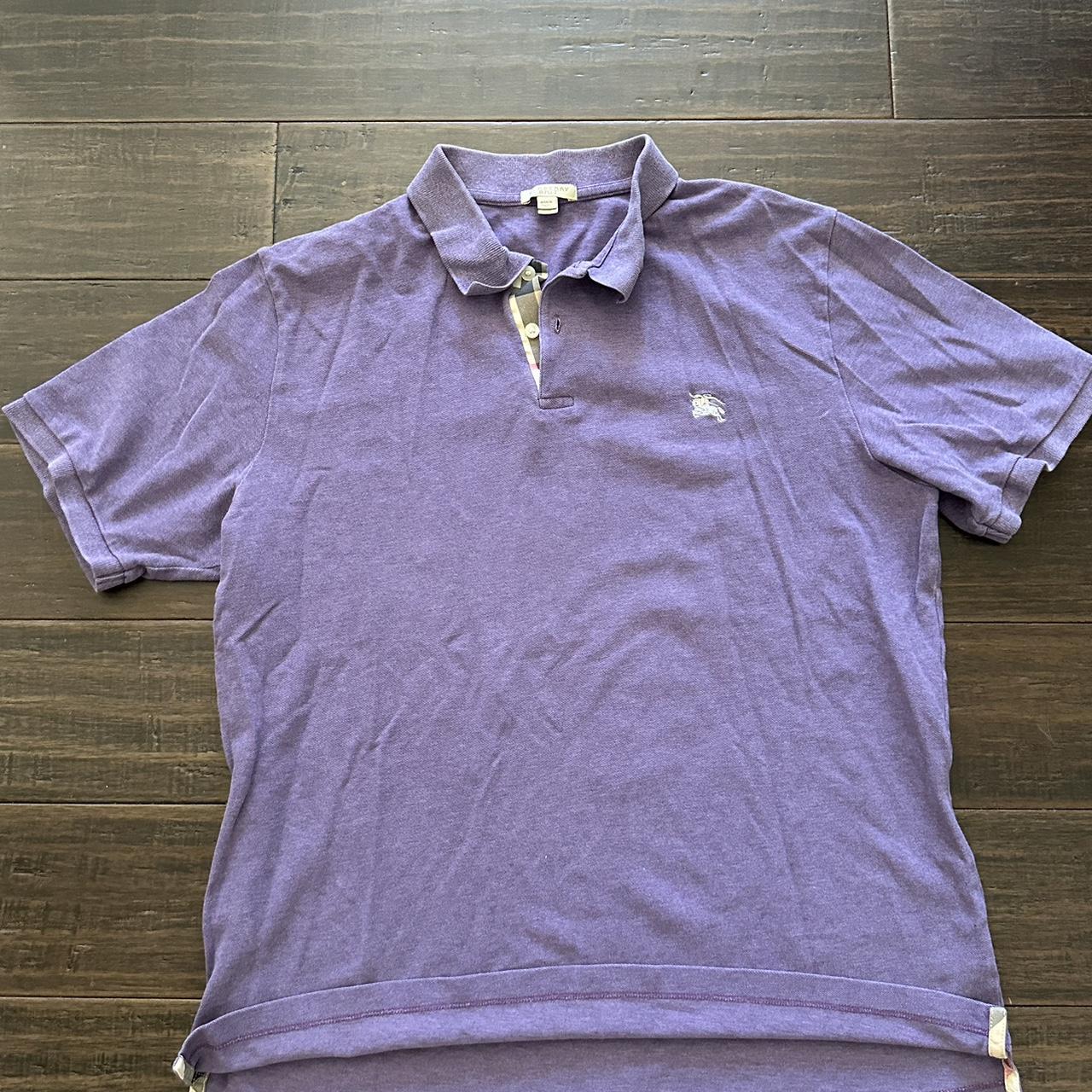 Burberry purple polo best sale