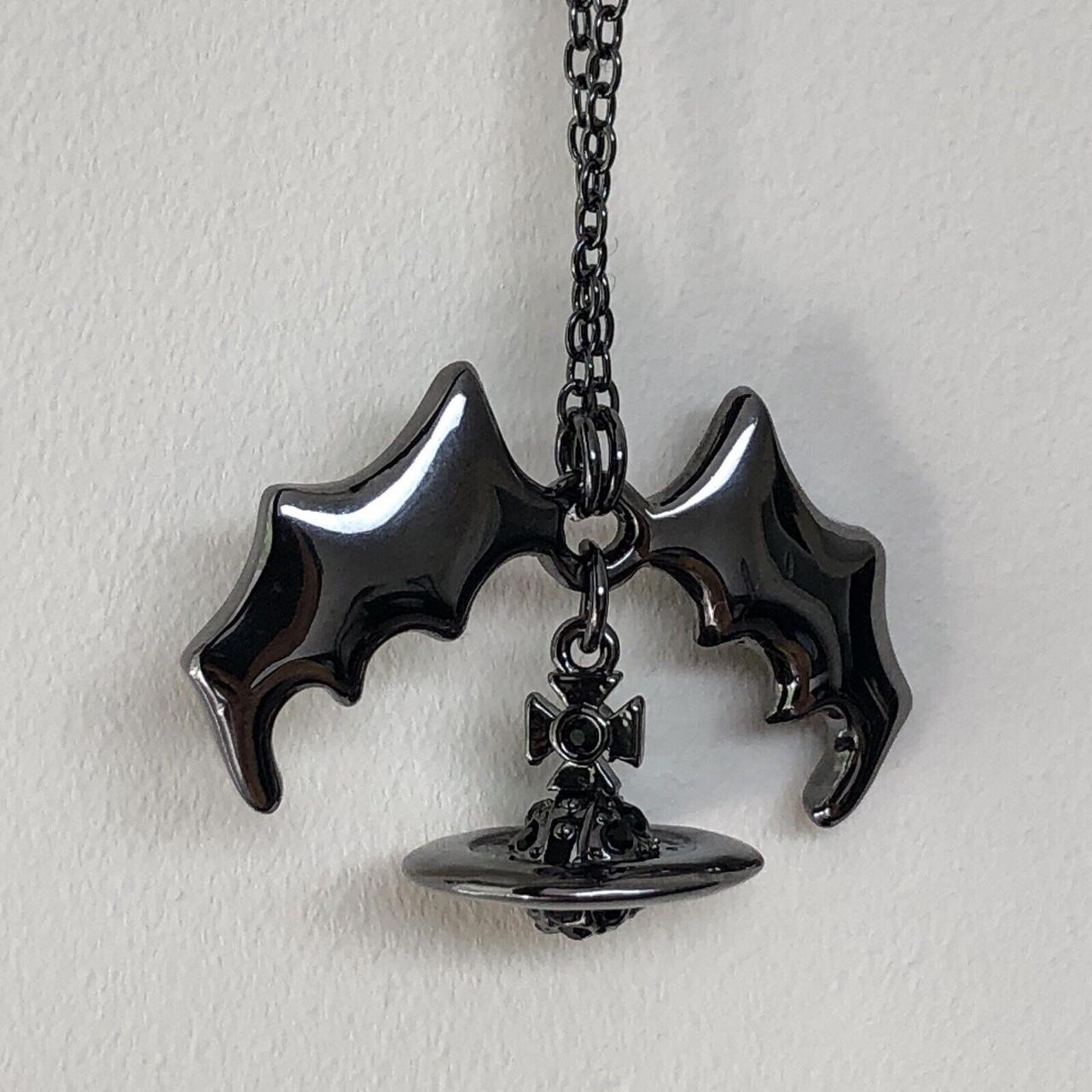Onyx Bat Wings Devil Vivienne Westwood Handmade... - Depop