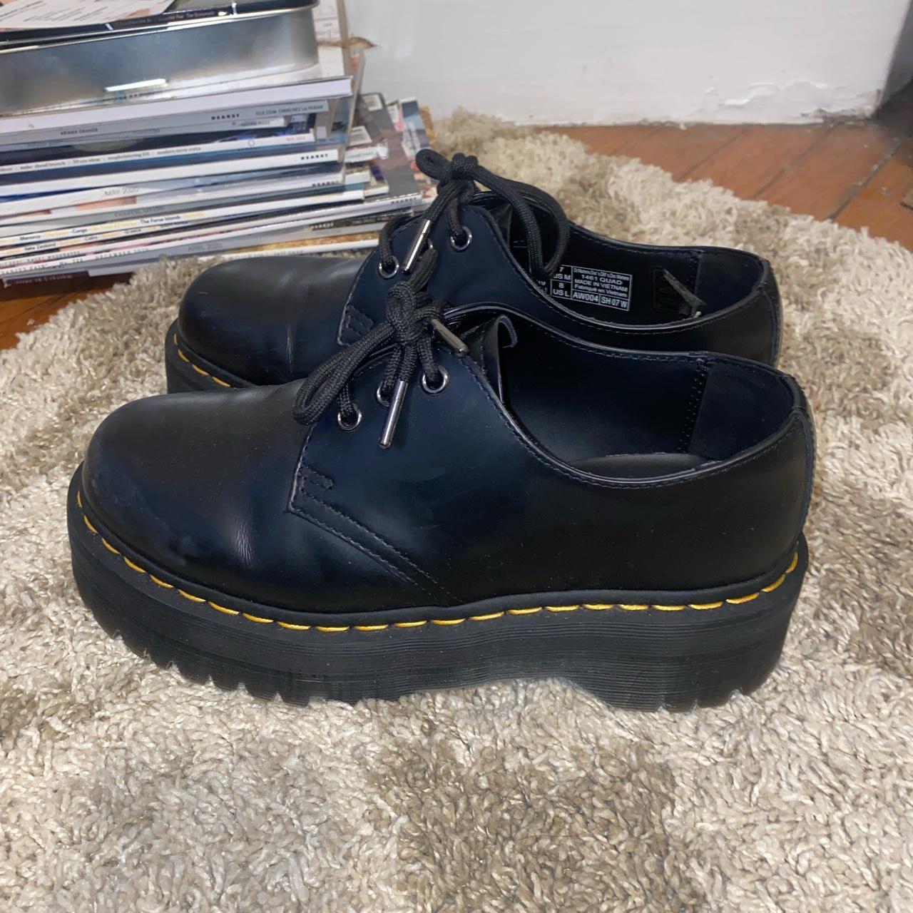 Doc Marten platform 1461 Quads Practically brand new... - Depop