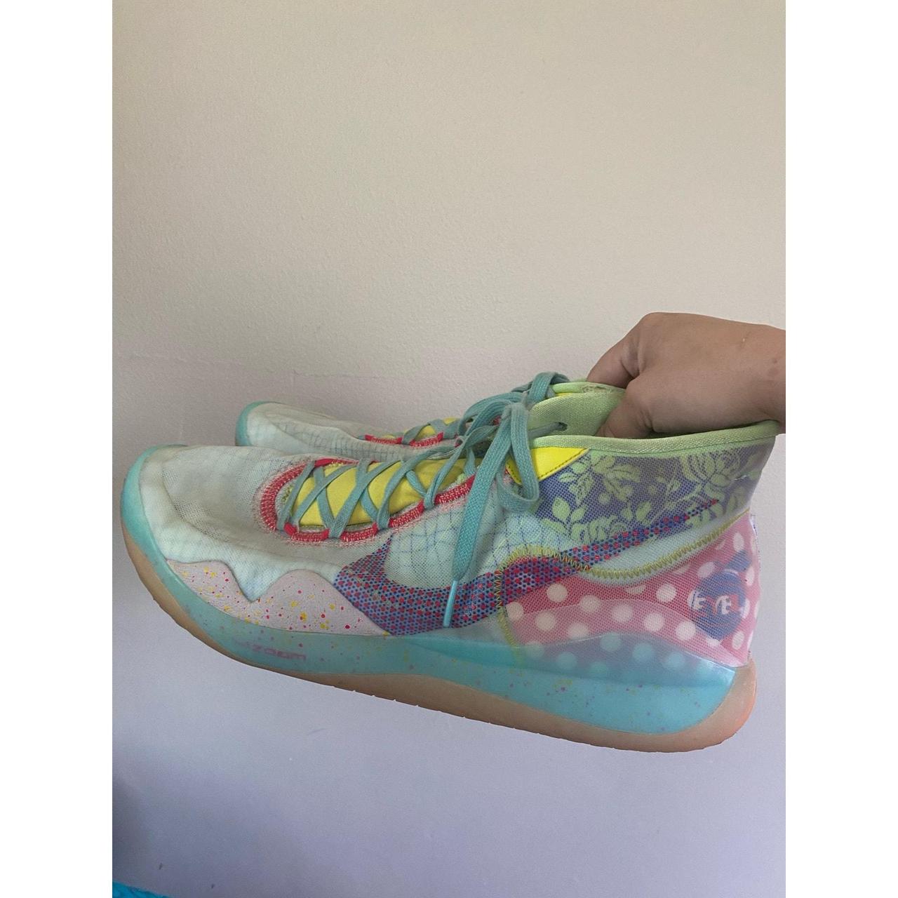 Size 16 Nike Zoom KD 12 Mid EYBL Peach Jam Kevin. Depop