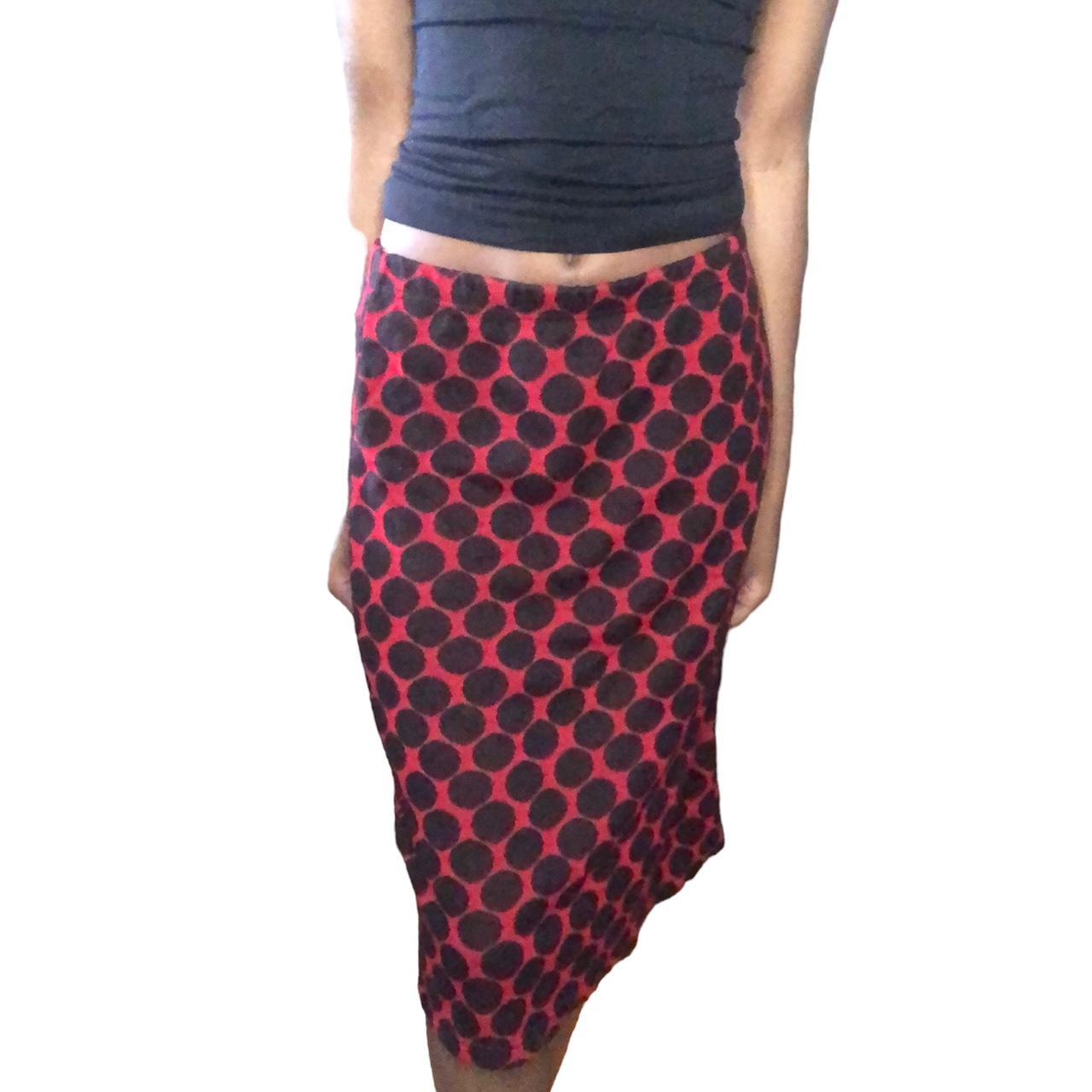 Black And Red Polkadot Skirt Size XS S Not Depop